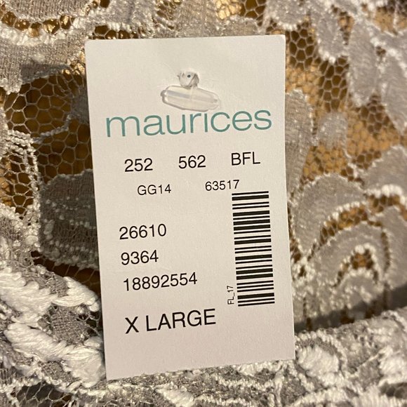 Maurices XL Overlay Top with Floral Pattern - Picture 5 of 5